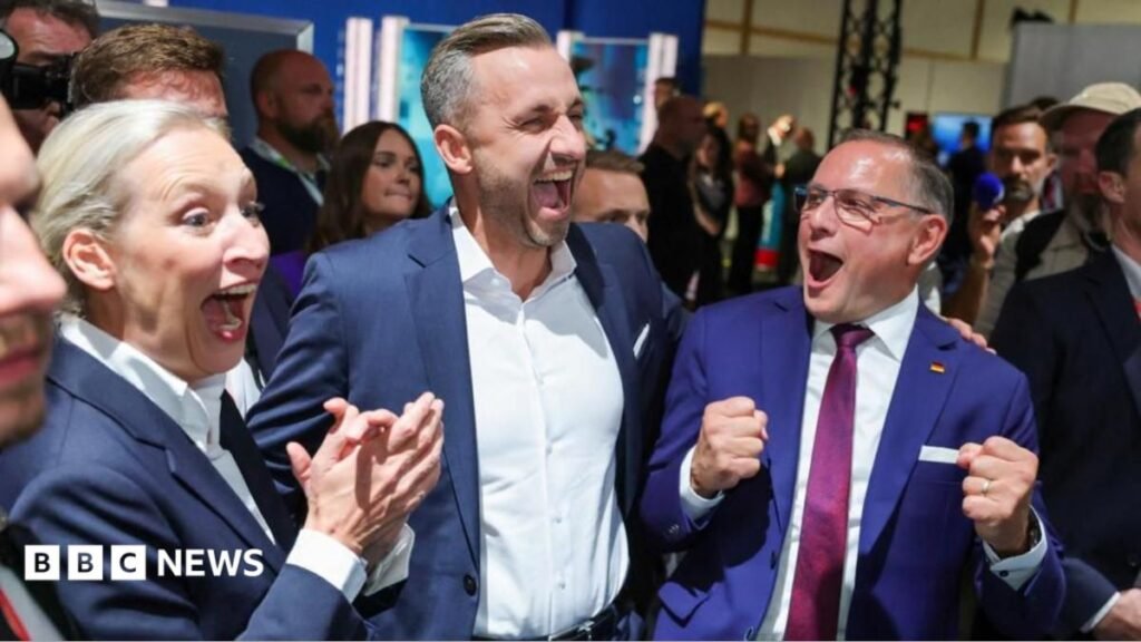 Germanys far-right AfD hails big victory in east, but falls short of majority 3 Germany's far-right AfD hails big victory in east, but falls short of majority