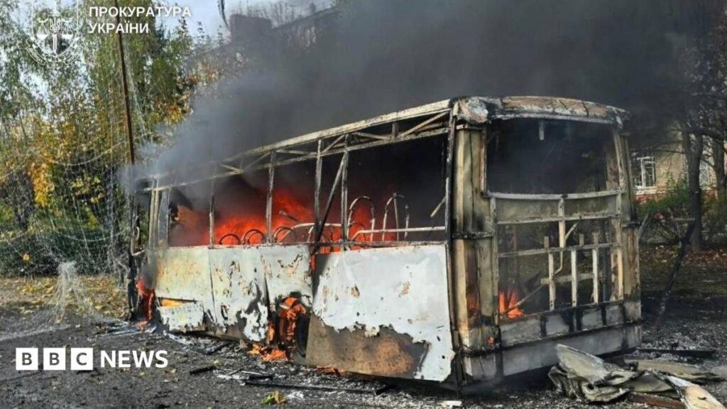 Russian strike on buses kills at least 30, say officials, as deadly attacks on Ukraine surge 17 Russian strike on buses kills at least 30, say officials, as deadly attacks on Ukraine surge