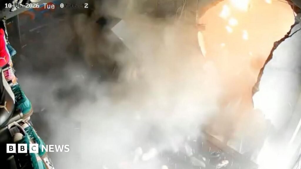 Watch: Moment shoe shop in Indonesia is torn apart by explosion 29 Watch: Moment shoe shop in Indonesia is torn apart by explosion
