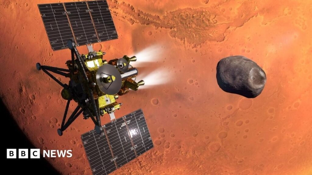 Japans MMX mission set to grab a piece of Marss moon Phobos 13 Japan's MMX mission set to grab a piece of Mars's moon Phobos