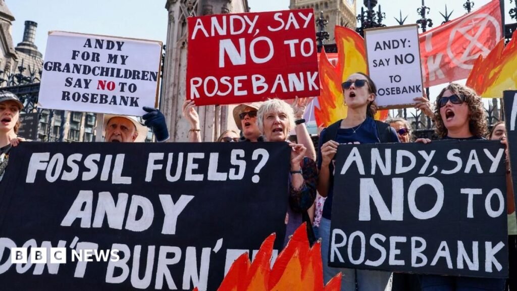Burnham warned Rosebank oil field could breach West Bank sanctions 25 Burnham warned Rosebank oil field could breach West Bank sanctions