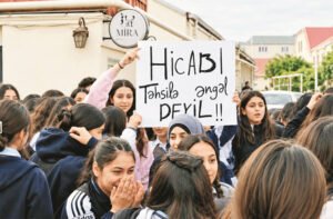 Azerbaijan Detains 37 Amid Protests Over School Hijab Restrictions 2 hijab azarbaijan d 1
