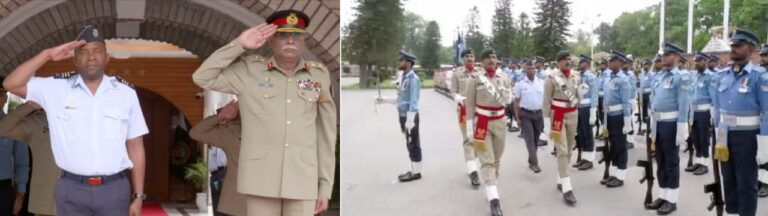 چیئرمین جوائنٹ چیفس جنرل ساحر شمشاد سے جنوبی افریقہ کے ایئرچیف کی ملاقات