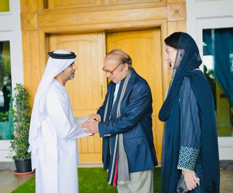 نواز شریف اور مریم نواز کی یو اے ای کے سفیر سے اہم ملاقات، دوطرفہ تعاون بڑھانے پر اتفاق